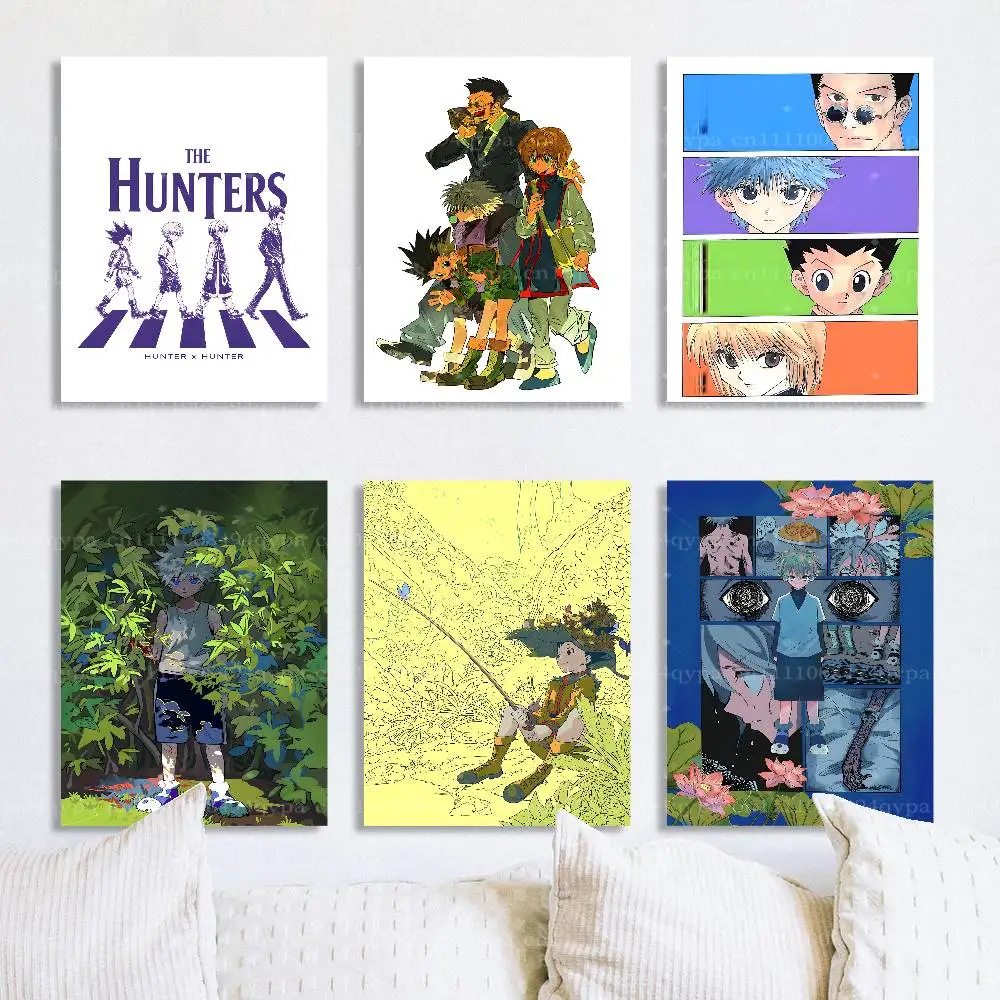 HXH H-Hunter X Hunter Poster Gift for Men Women Fashionista Wall Decor for Living Room  Bedroom Office UNFRAMED Wall Art