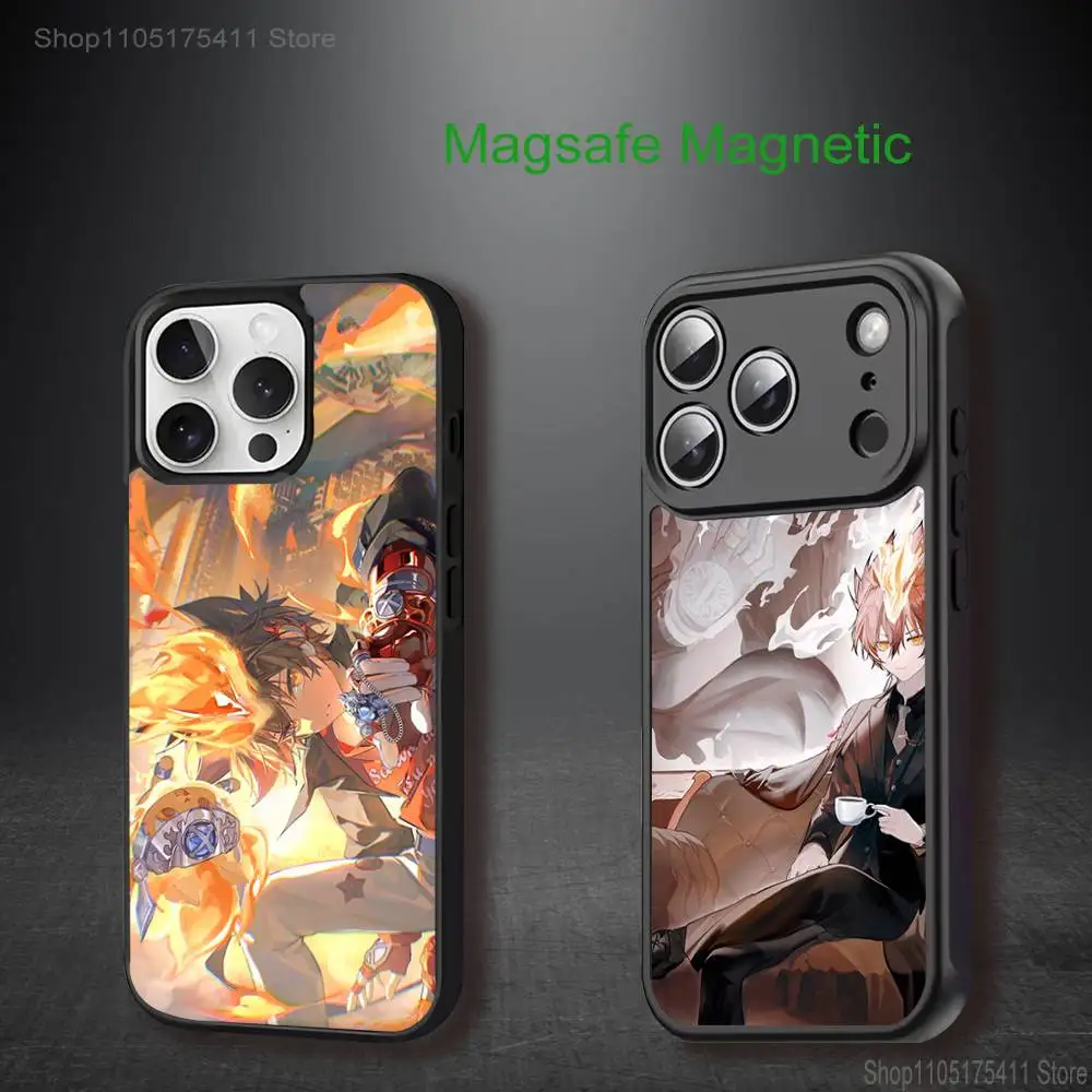 

Katekyo H-Hitman Reborn Phone Case For iPhone 17,16,15,14,13,12,11,Pro,Max,Plus,Mini,SE4,E Magnetic Magsafe Wireless Charging