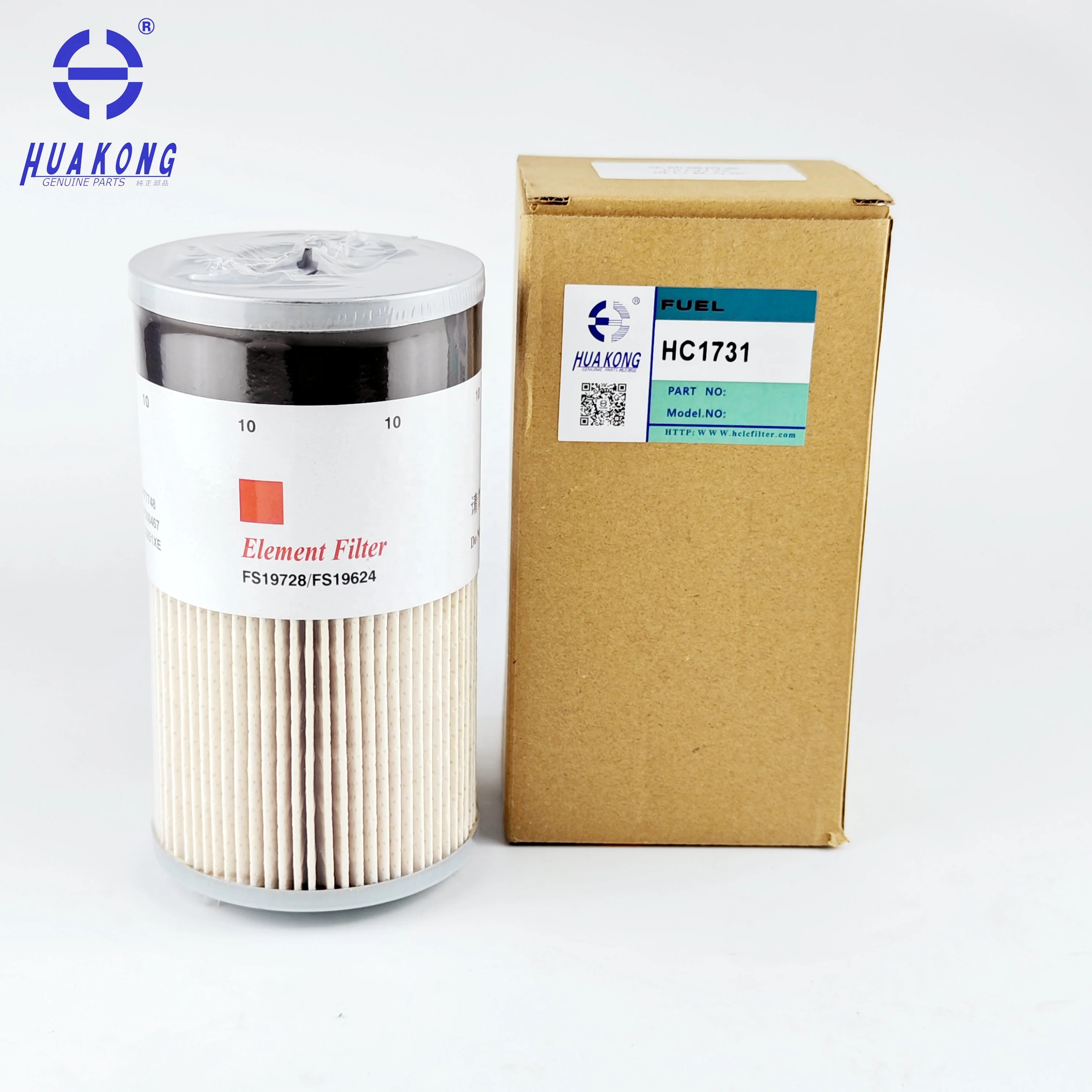 For Huakong Excavator Diesel Engine Fuel Filter Element Pf7748 P550467 P550736 33651xe Fs19728 Fs19624 E12981308 382119