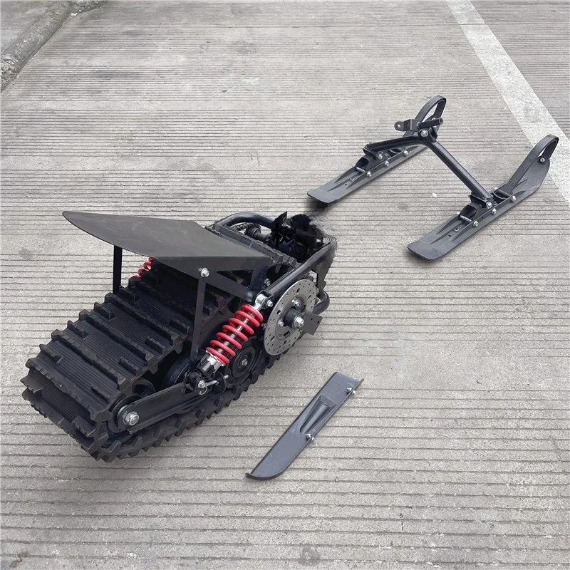 2026-2026-Self Made Modification Of Snow Two Wheeled Off-road Motorcycle Accessories With Rubber Track WheelsHot Sales