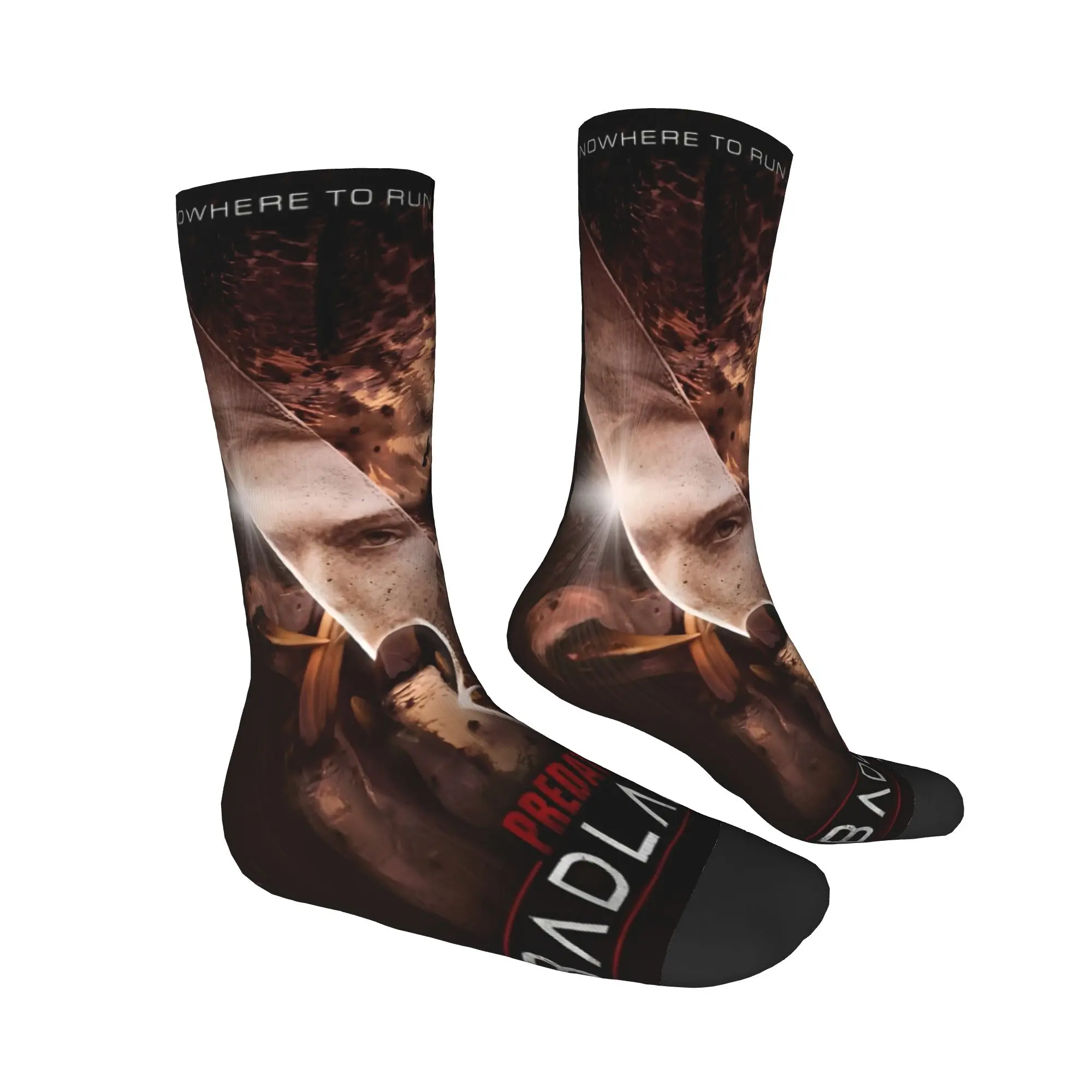 Predator: إكسسوارات Badlands للرجال والنساء، جوارب مرنة ذات رسومات متوسطة الطول، فكرة هدايا عيد ميلاد فائقة النعومة