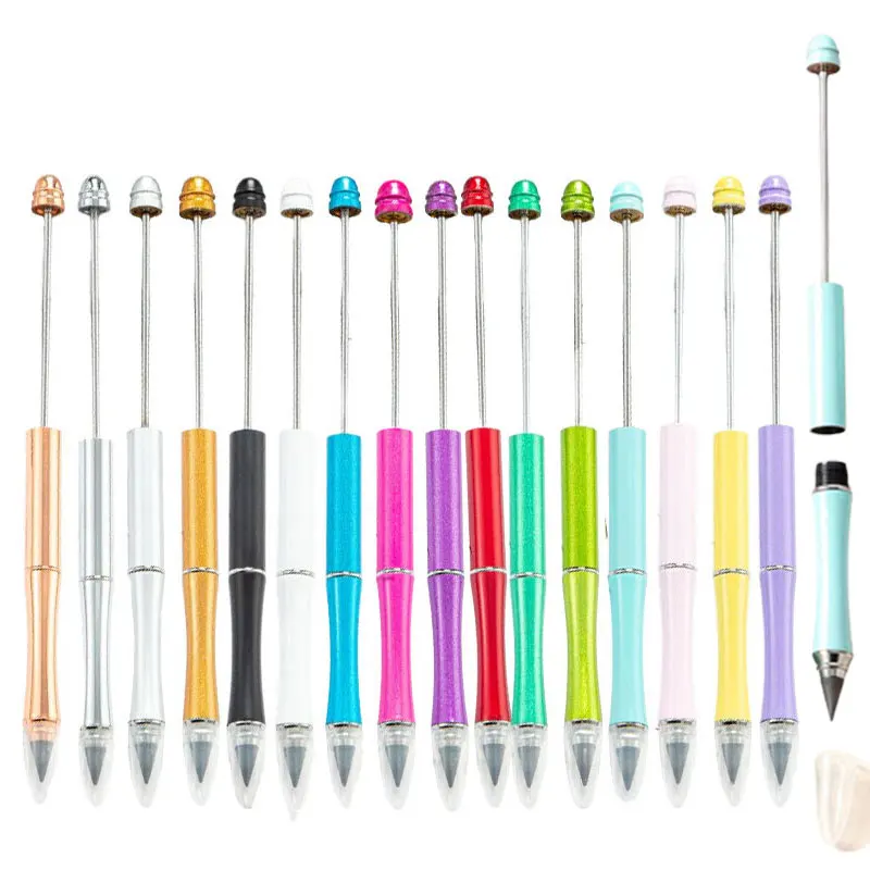 

16Pcs Diy Beaded Pencil For Drawing Forever Pencil Non-sharpening Ink-free Continuous Writing Pencil