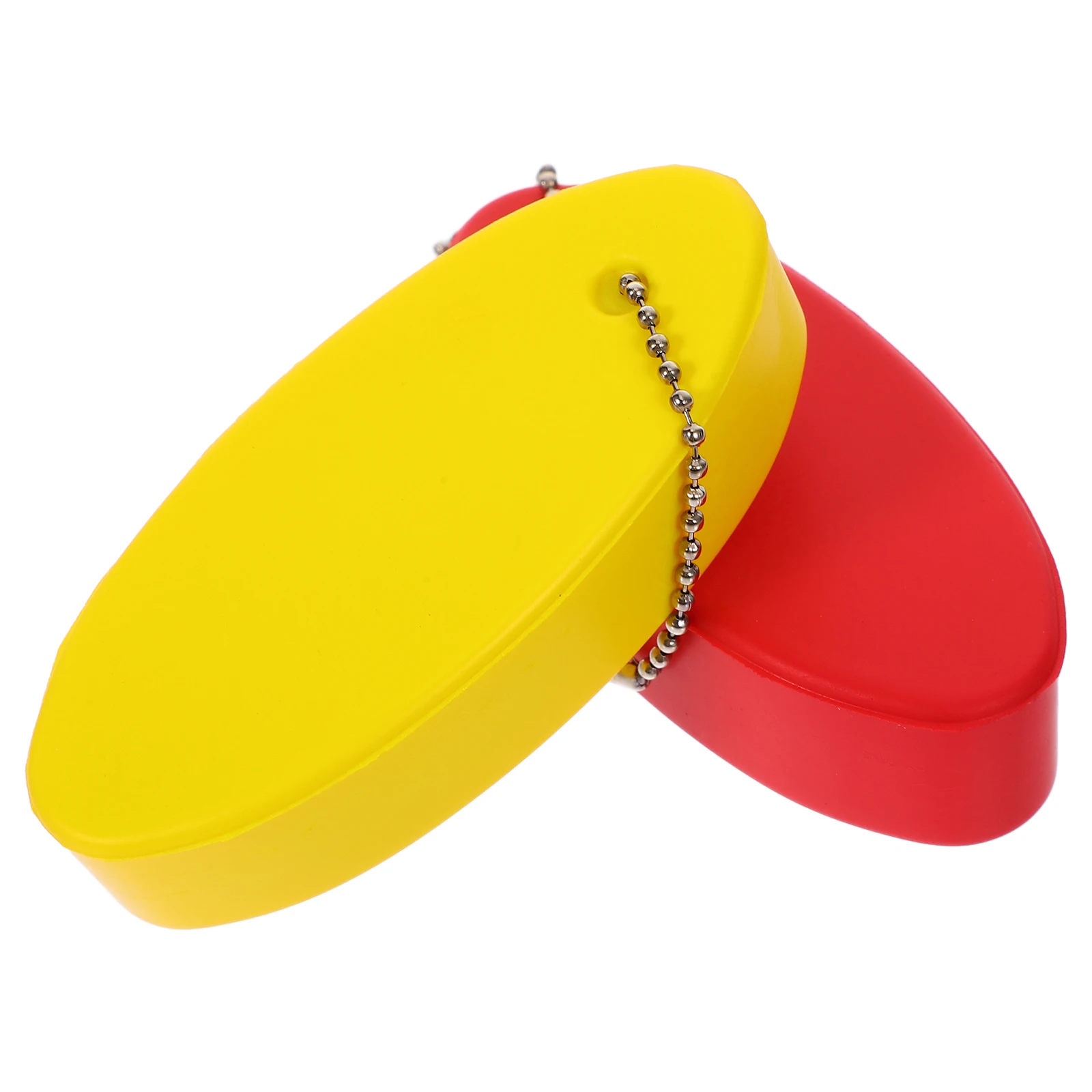 

2pcs Keychain Oval Shape Blue Yellow PU Boat Key Floating Keychain Zinc Alloy Water Sports Kayaking Surfing Key Rings Charm