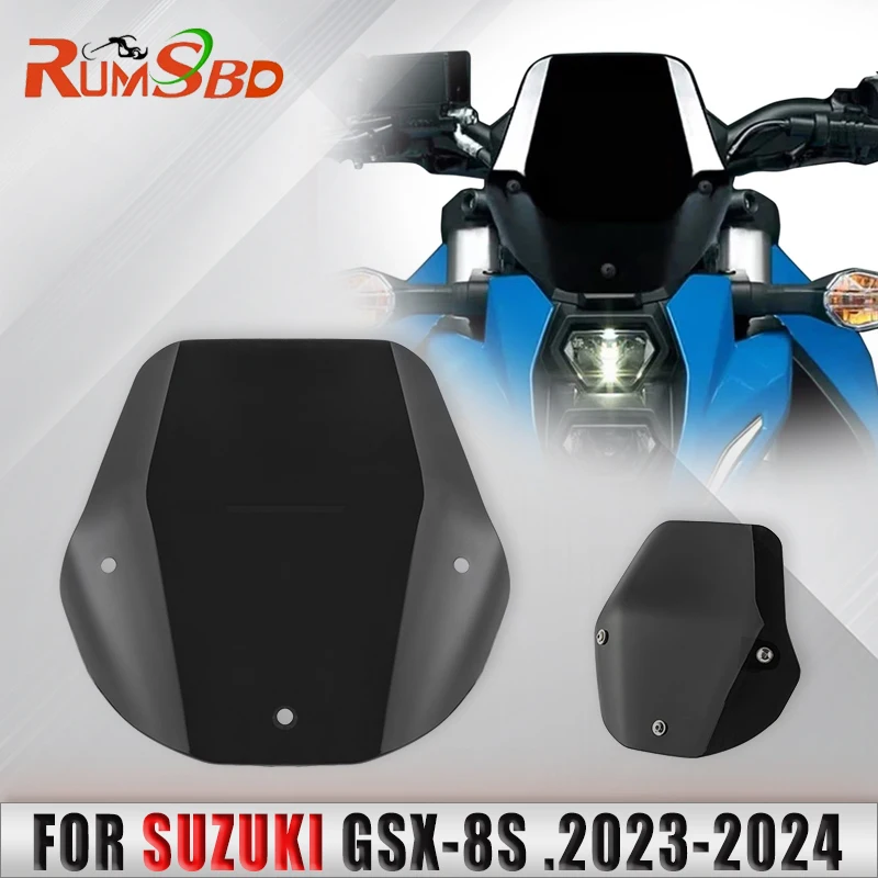 

Motorcycle Front Deflector Protector Visor Screen Air Fairing Sports Wind For For Suzuki GSX-8S 2023-2024