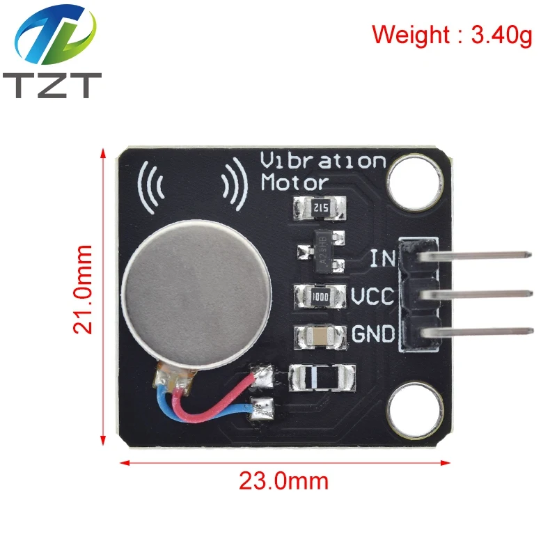 5v módulo de vibração de nível alto e baixo do motor do módulo de vibração de vibração mini para arduino