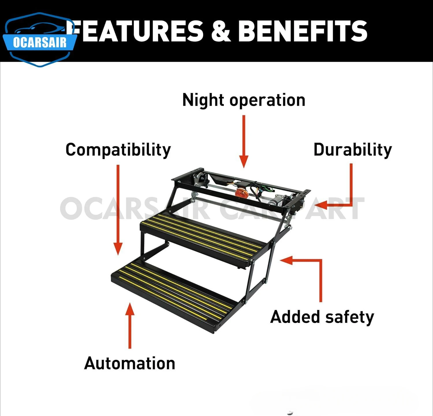 3725791 Electric RV Steps Revolution Series-Complete Double Step