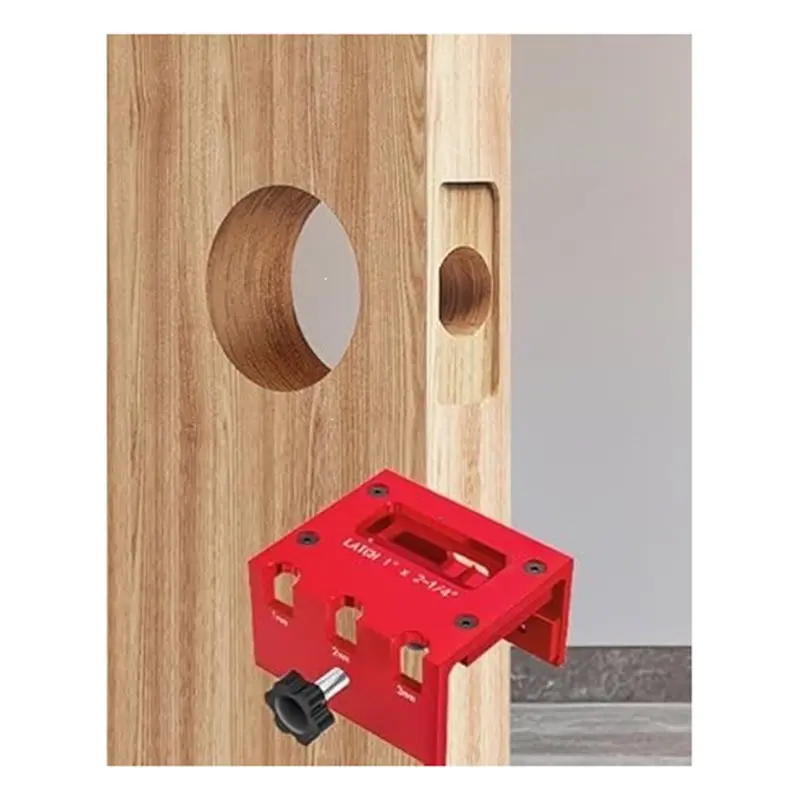 ABJF-Door Latch Mortise Tool For Router, Aluminum Alloy, Door Latch Installation Kit, For 1-3/8
