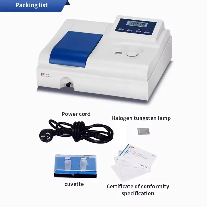 Double-beam UV-Vis Spectrophotometer Laboratory Visible Spectrophotometer with Automatic Wavelength Setting