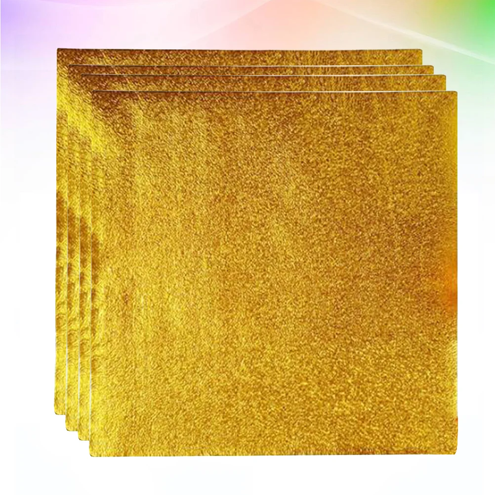 500 Pcs Golden Chocolate Candy Color Cardstock Foil Paper for Gift Wrappers Packaging Wrapping