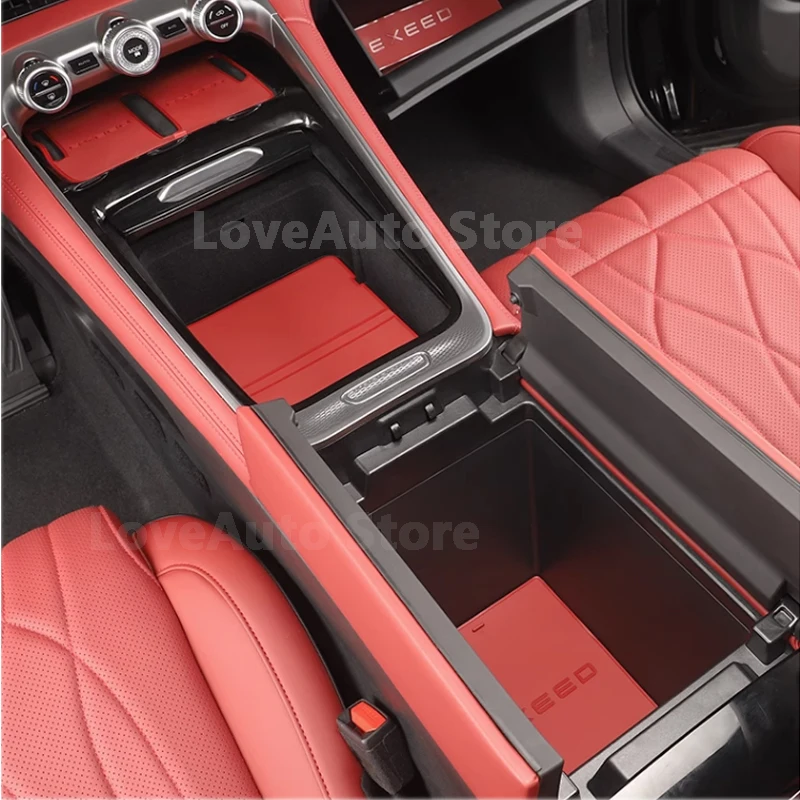 For Chery Exeed RX 2023 2024 Car Interior Door Groove Mats Gate Slot Pad Non-slip Cup Mat Decoration Accessories