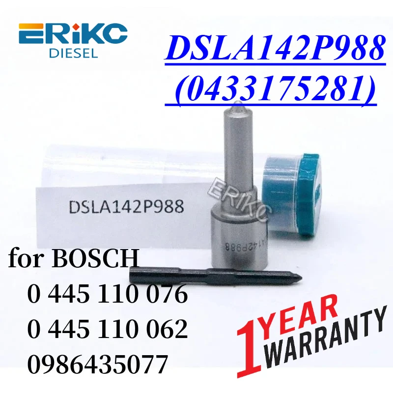 DSLA142P988 (0433175281) Common Rail Injector Nozzle DSLA 142P 988 Diesel Sprayer Nozzle DSLA142P988 For 0445110076