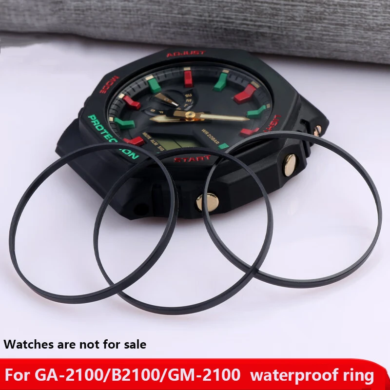 GA2100 Waterproof ring for Casio Farmhouse Oak GA-2100/B2100/GM-2100 front cover glass sealing ring waterproof gasket