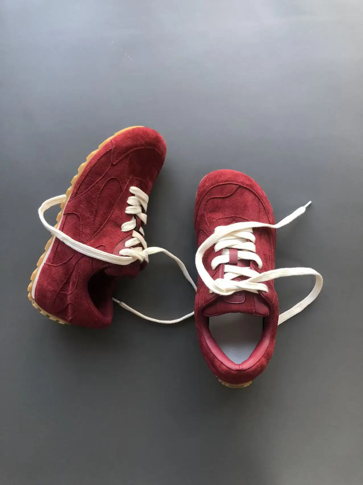 

Retro Lace-Up Commuter Casual Shoes round Toe Versatile Flat Bottom Deqin Shoes Unisex Trendy Sports Shoes Asymmetrical Head ...