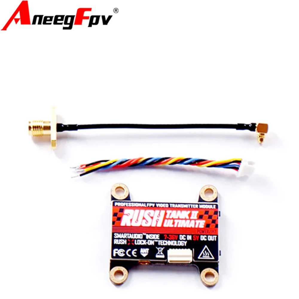 

RUSHFPV RUSH Tank II Ultimate VTX 5.8G 48CH 25mW 200mW 500mW 800mW Adjustable FPV VTX 2-8S for RC Racing Drone