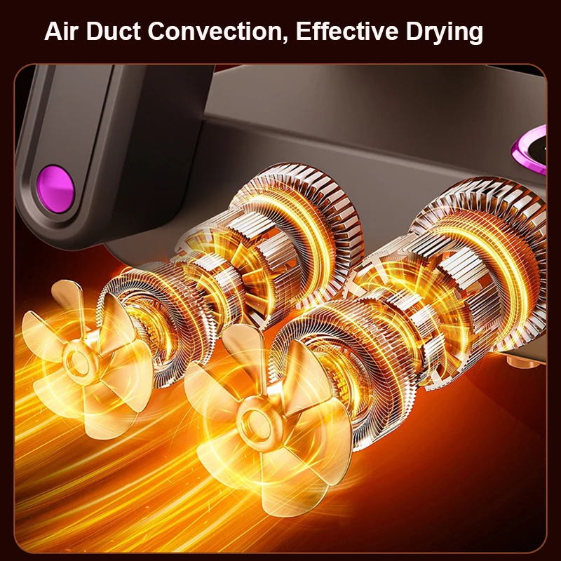 Portable Shoe Dryers, 220V Foldable Electric Shoes Boots Warmer 150W Fast Drying Deodorizer Machine One Key 4 Gears Timing