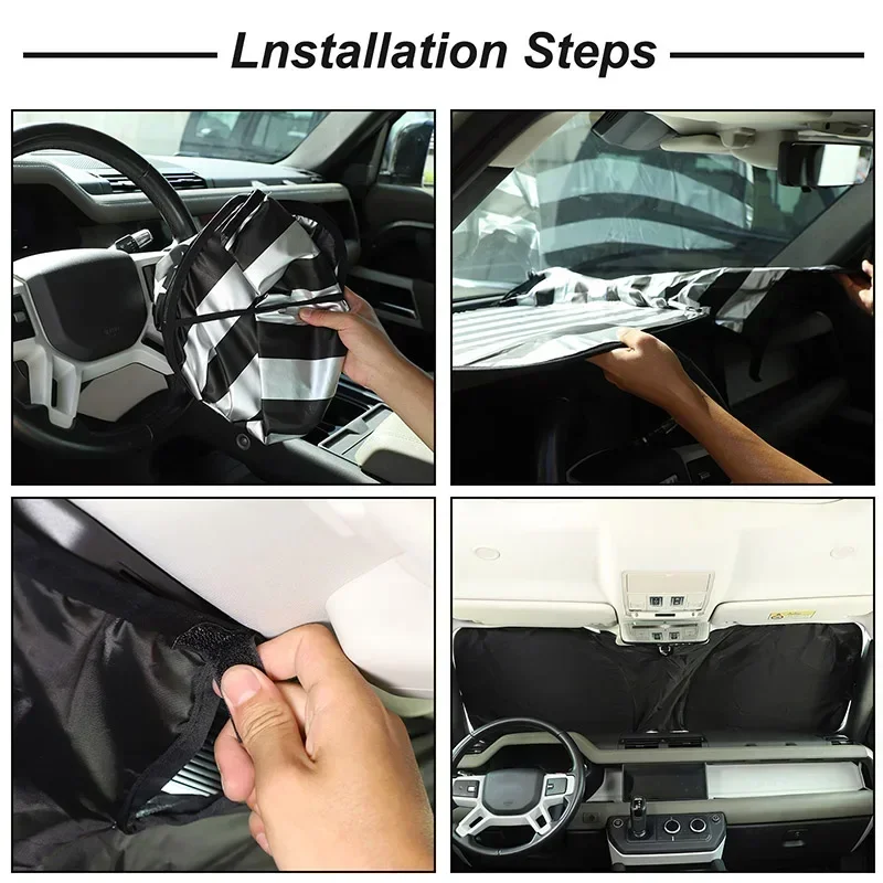 

1 шт. алюминиевая фольга/серебряная лента для Land Rover Defender 90 110 2004-2025, защита от УФ-излучения для лобового стекла, автомобильные аксессуары