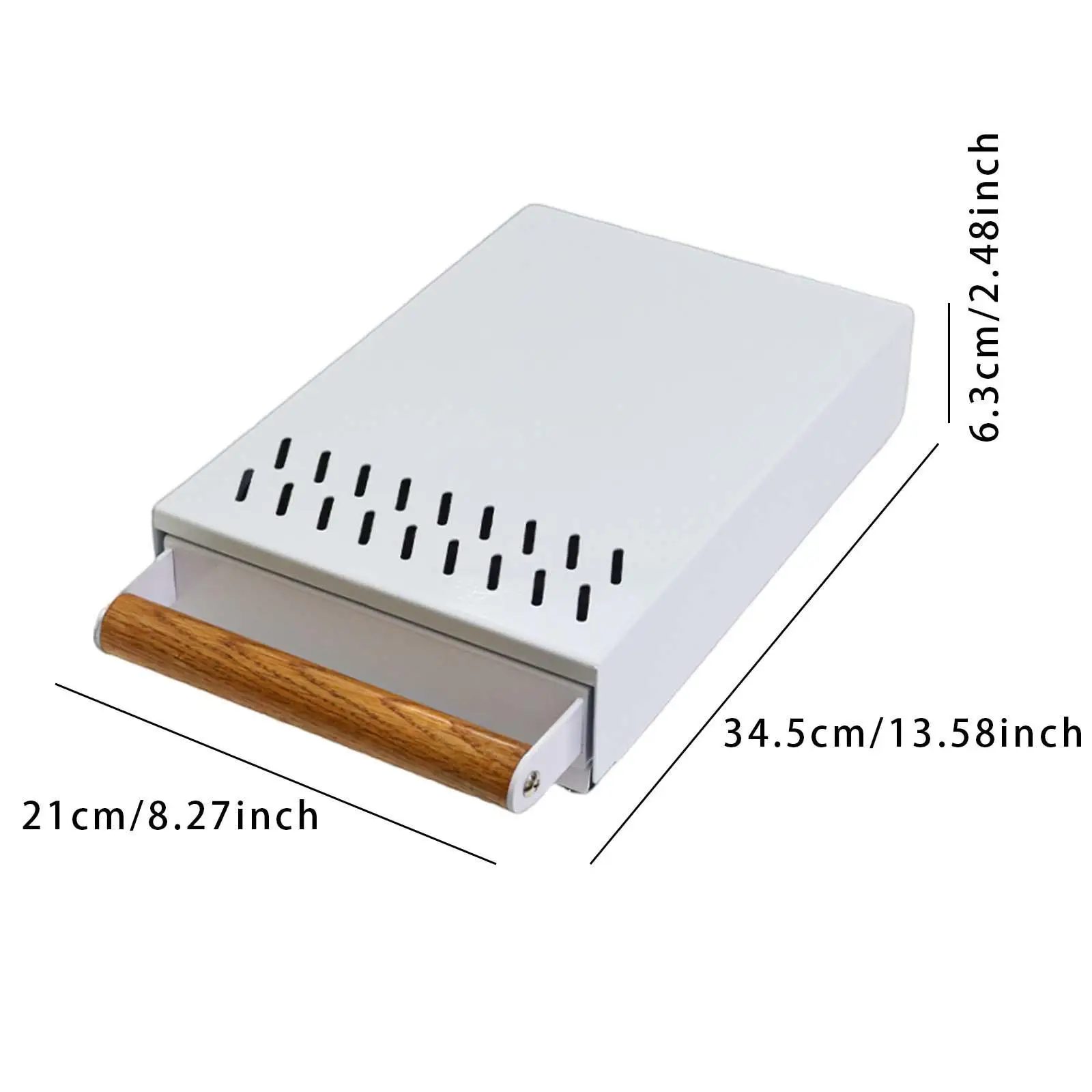 Espresso Coffee Knock Box Drawer Coffee Ground Container Machine Accessories with Removable Bar for Cafe Bar Household