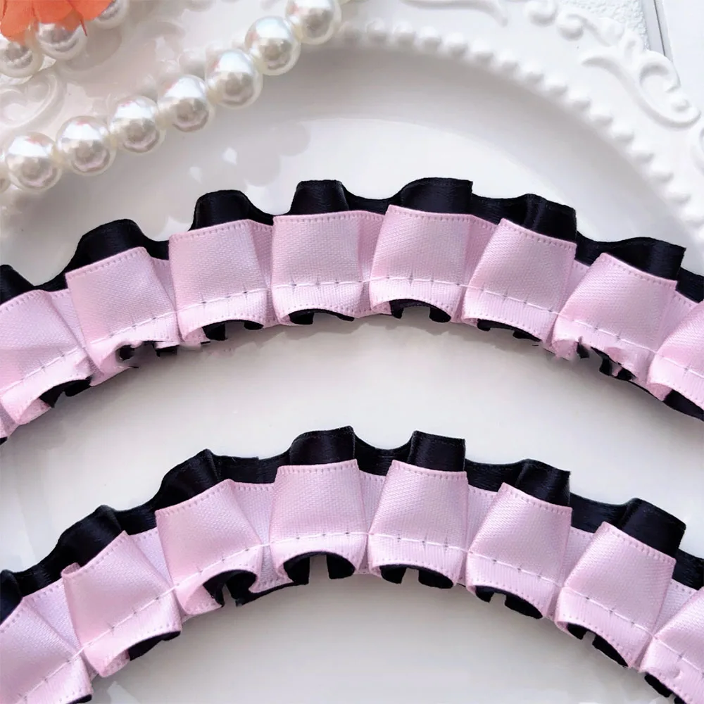 Geraffter Polka-Dot-Spitzenbesatz für Puppenkleidung, individuelle Haaraccessoires, Damenblusenverzierung, Socken, Tischdecke, Geldbörse – Detail 10
