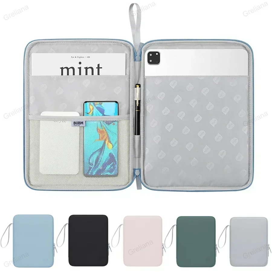 Tablet Sleeve Bag 9-11" for iPad Pro AIR 11 10.2 12.9" 13" Case For Samsung Xiaomi Redmi Huawei Lenovo Shockproof PU Pouch Bags