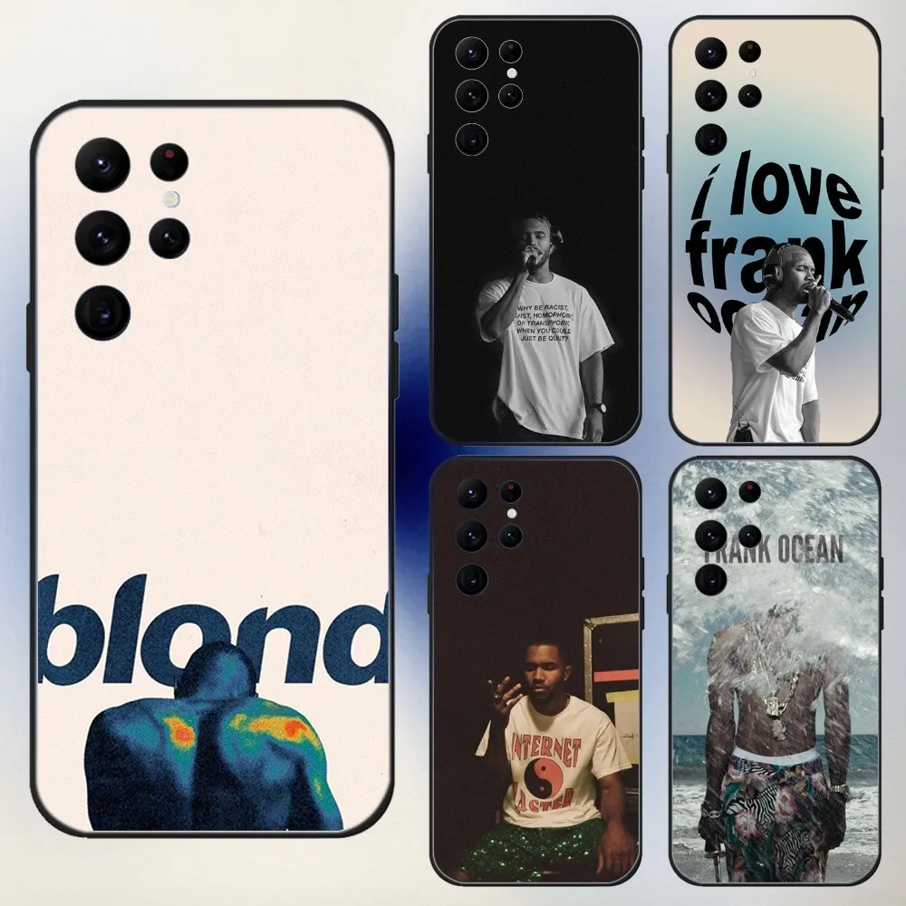 F-Frank Ocean B-Blonde Phone Case For Samsung S24,23,22,30,21,10,9,Ultra,Plus,Lite,FE,5G Black Soft Case