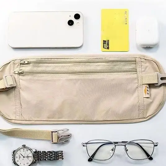 

Invisible Travel Waist Packs Pouch For Passport Money Belt Bag Hidden Security Wallet Gift Travel Bag Chest Pack Money Waist Bag