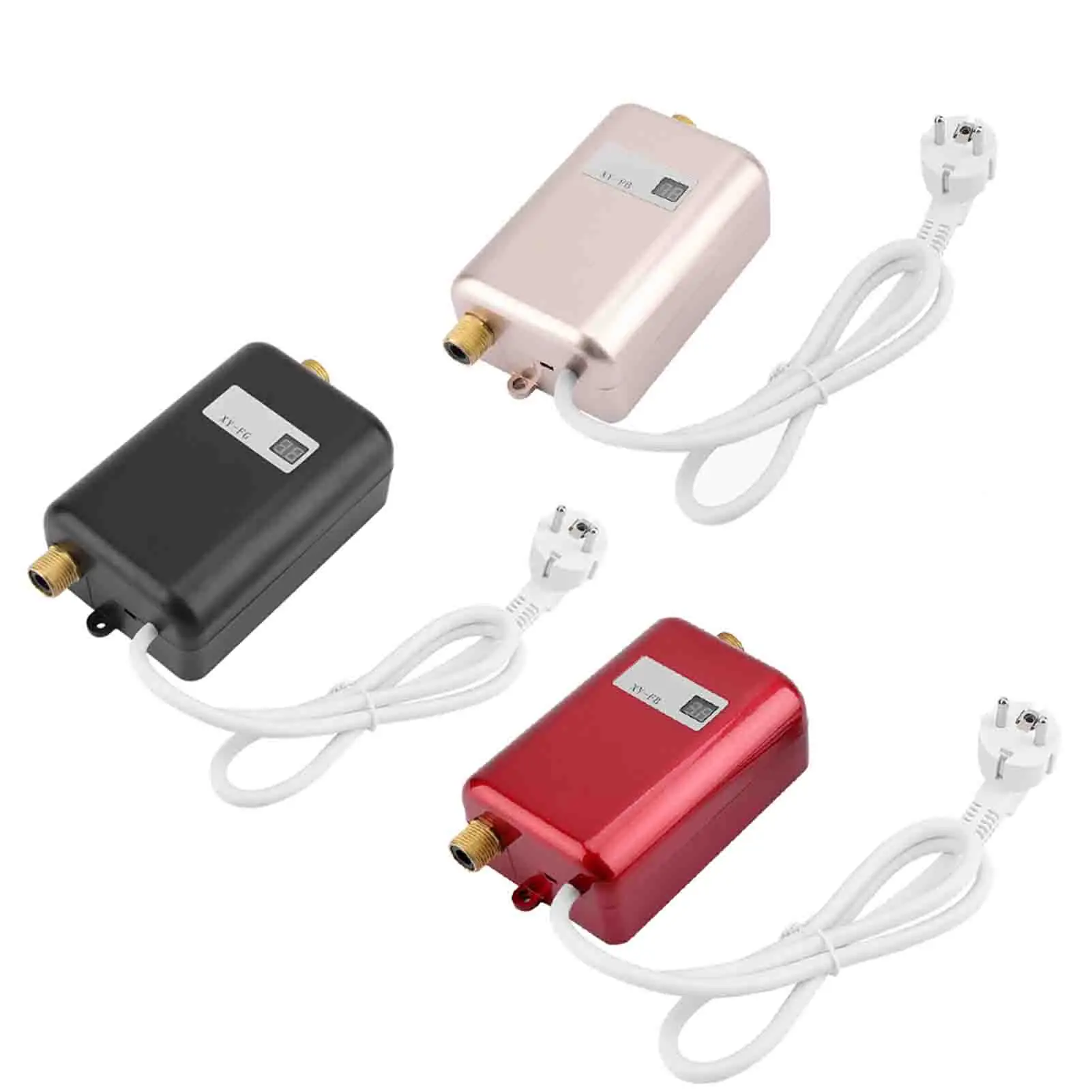 Water Heater Tankless Water Heater Automatical Funtion Water Saving 220V 3800W Electric Tankless LCD Digital for Bathroom