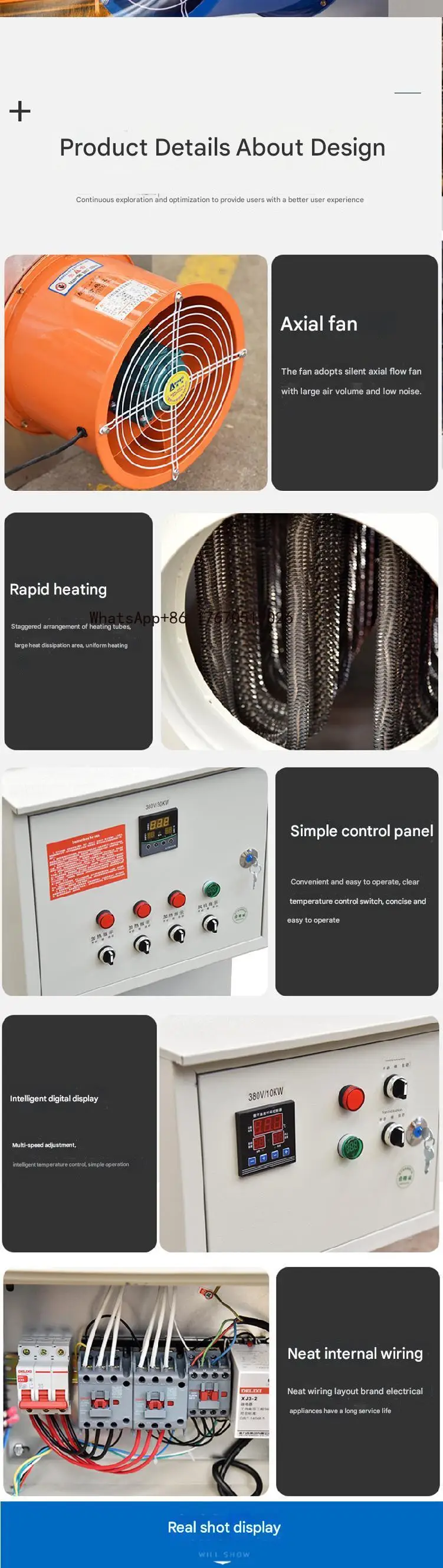 Drying Grain Heater for Chicken Breeding Farm and Poultry Farm Equipment Greenhouse Chicken House