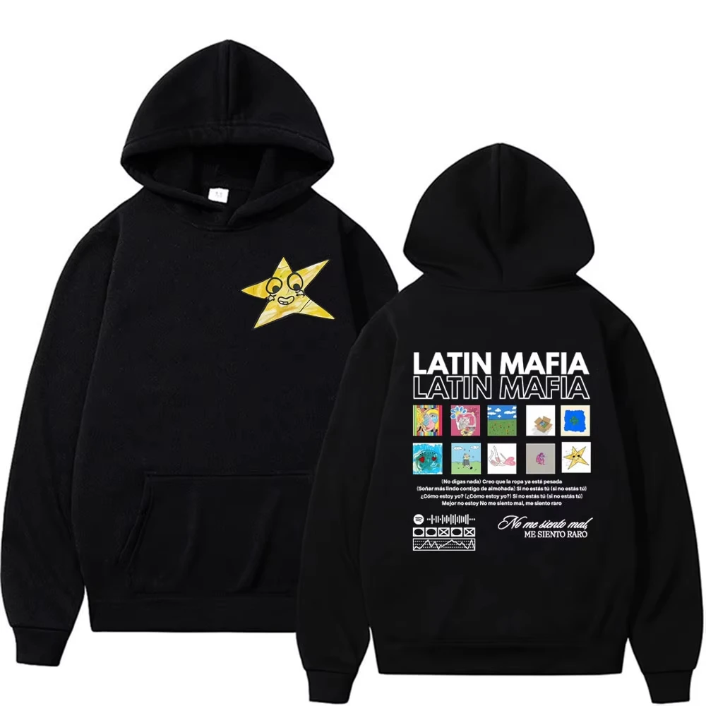 

Худи с принтом обложки альбома Rock Band Latin Mafia, мужская одежда, ретро-стиль Харадзюку, хип-хоп, модные толстовки, уличная одежда, высококачественные свитшоты
