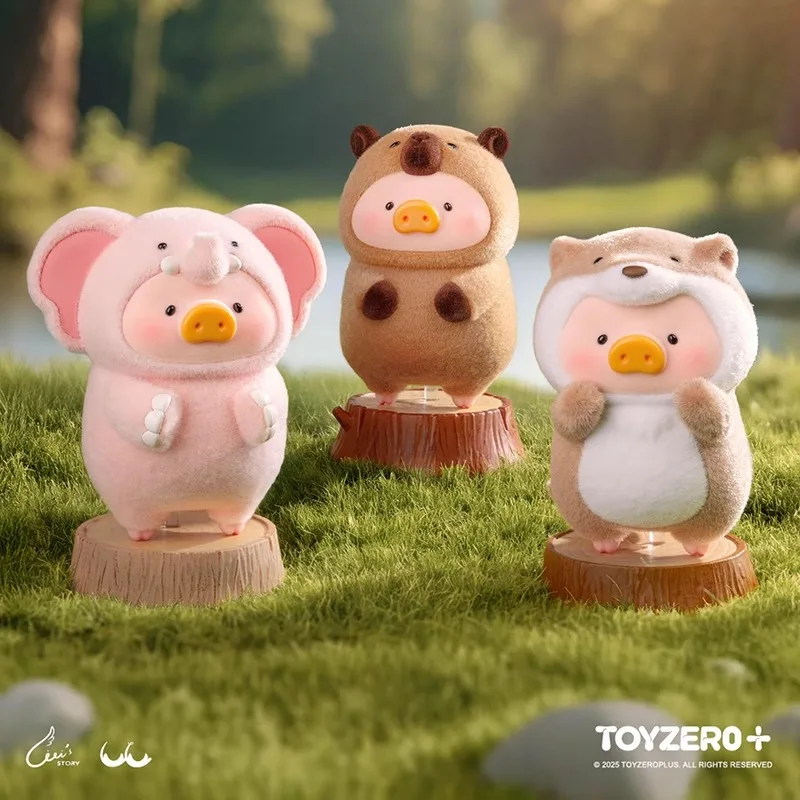 

New Lulu The Piggy Animal Party Series Blind Box Cute Anime Model Doll Canned Pig Mystery Toy Collection Surprise Gift For Fans