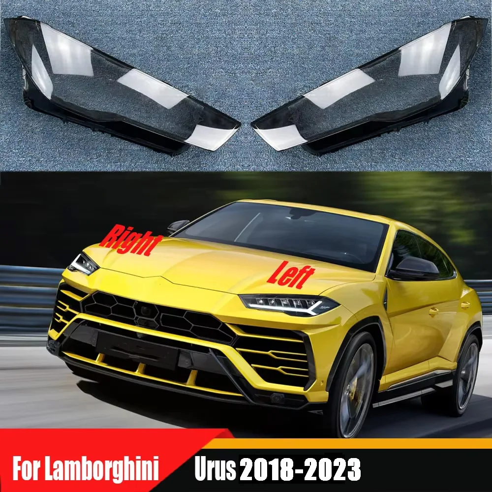 

For Lamborghini Urus 2018-2023 Transparent Lampshade Front Headlight Shell Headlamp Cover Lens Plexiglass Auto Replacement Parts