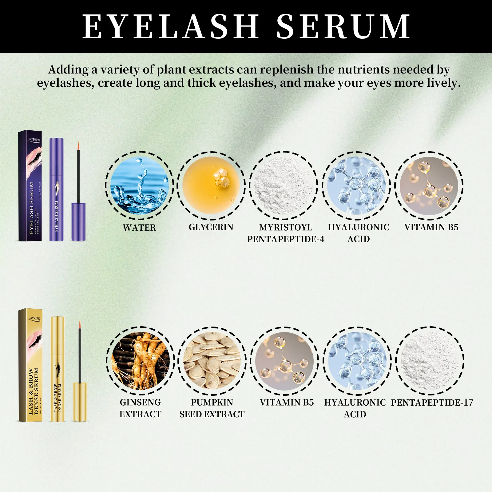 Wimpern flüssige Wimpern sind natürlich, prall, schwarz, lockig, schlank, dick, schön, langlebig und nicht gebeizt