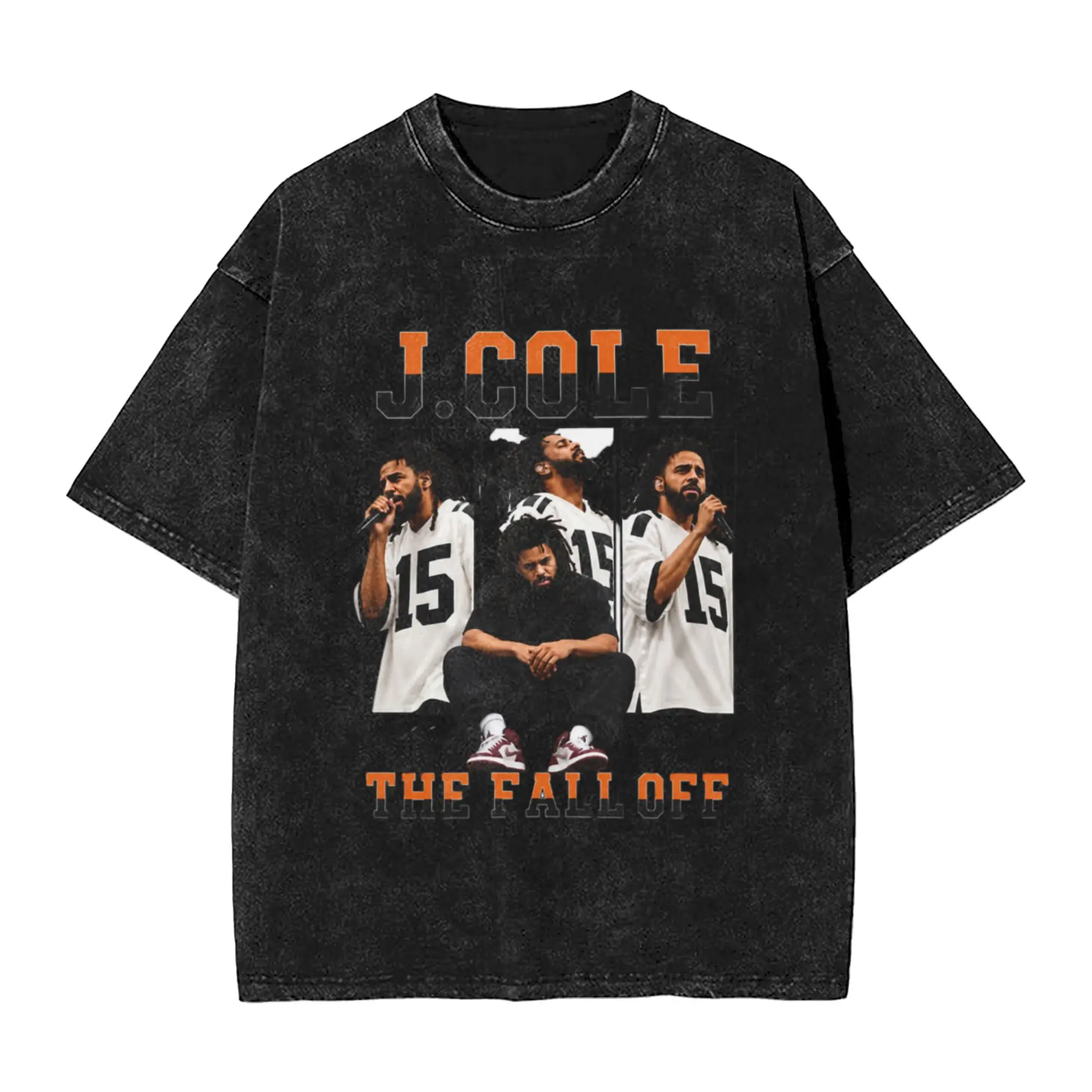 J  Cole The Fall Off Graphic Classic Chic A Washed T Shirt Men's Women's Oversized Cotton Tees Tops