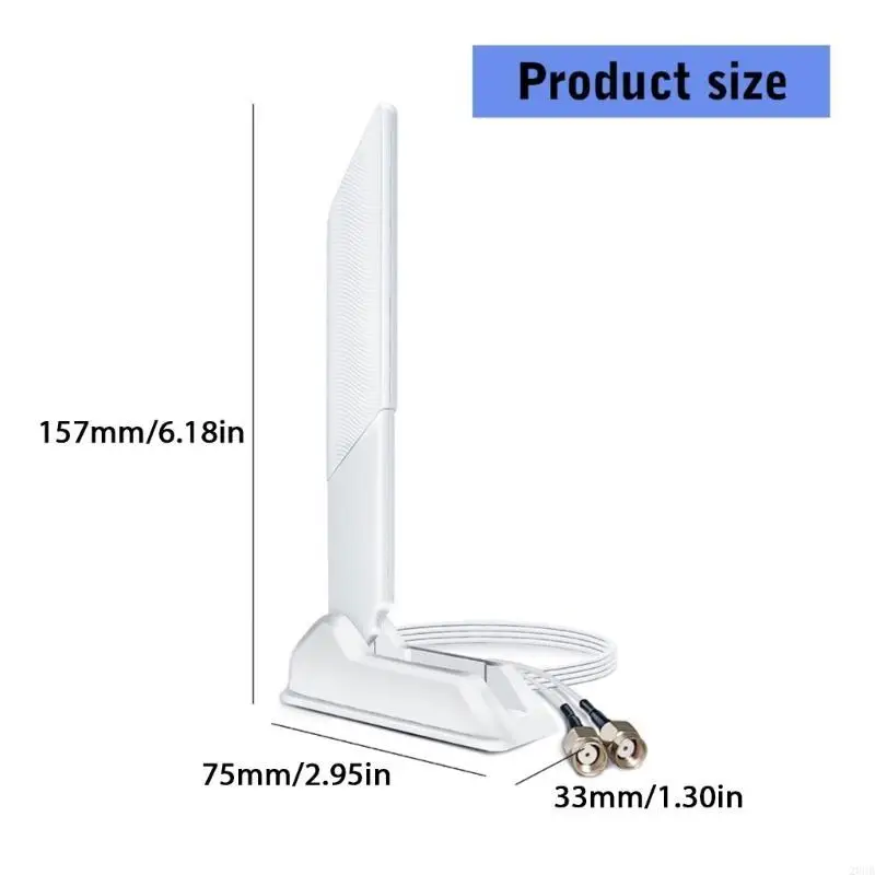 20cb 2.4g 6g هوائيات wifi6e القاعدة المغناطيسية 12 ديسيبل قابلة للطي قابلة للطي لتحسين استقبال إشارة واستقرار الشبكات