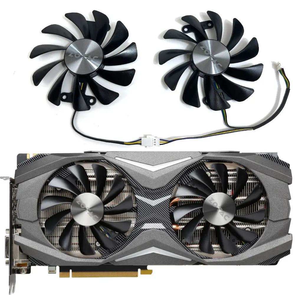 

NEW GAA8S2U GTX 1080、1070 AMP! Edition GPU FAN，For ZOTAC GTX 1070、1070 TI、GTX 1080、1080 TI AMP! Edition Video card cooling fan