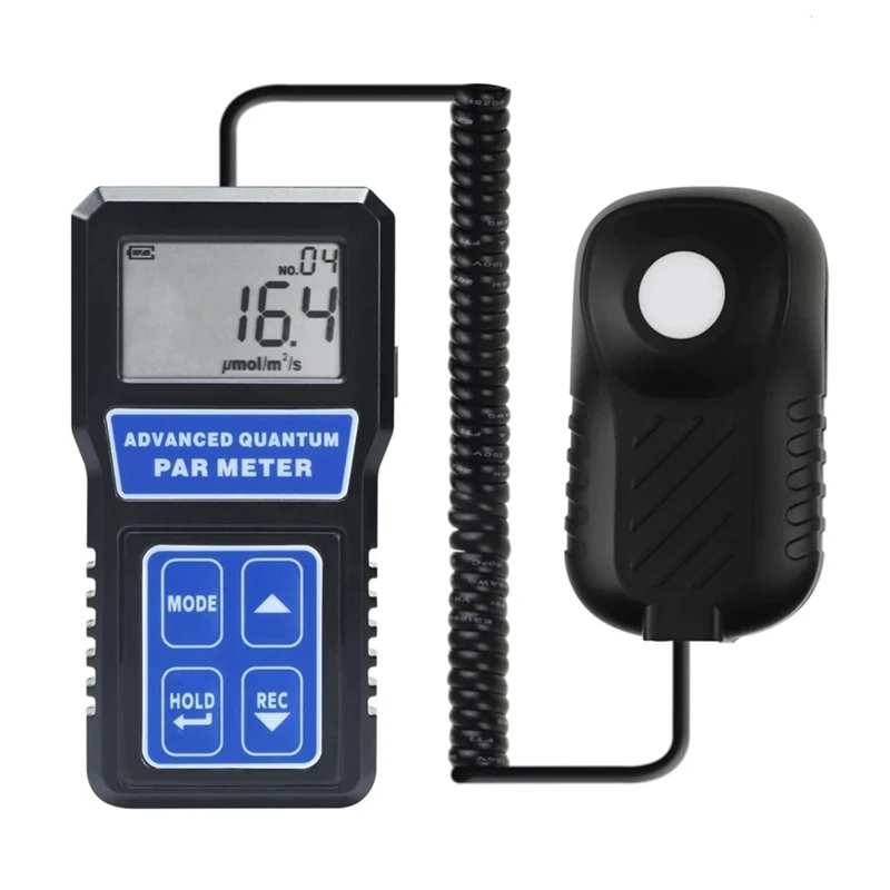 

PAR Meter Light Tester PPFD Photosynthesis Quantum Meter 400-700Nm Wavelength W/ Sensor Mode LCD Light Meter