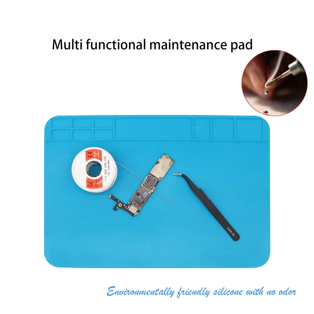 แผ่นซ่อมซิลิโคนเมนบอร์ดอิเล็กทรอนิกส์อุปกรณ์ซ่อมบอร์ดหลายส่วนประกอบตําแหน่งแผ่นฉนวนกันความร้อนแผ่นบัดกรี