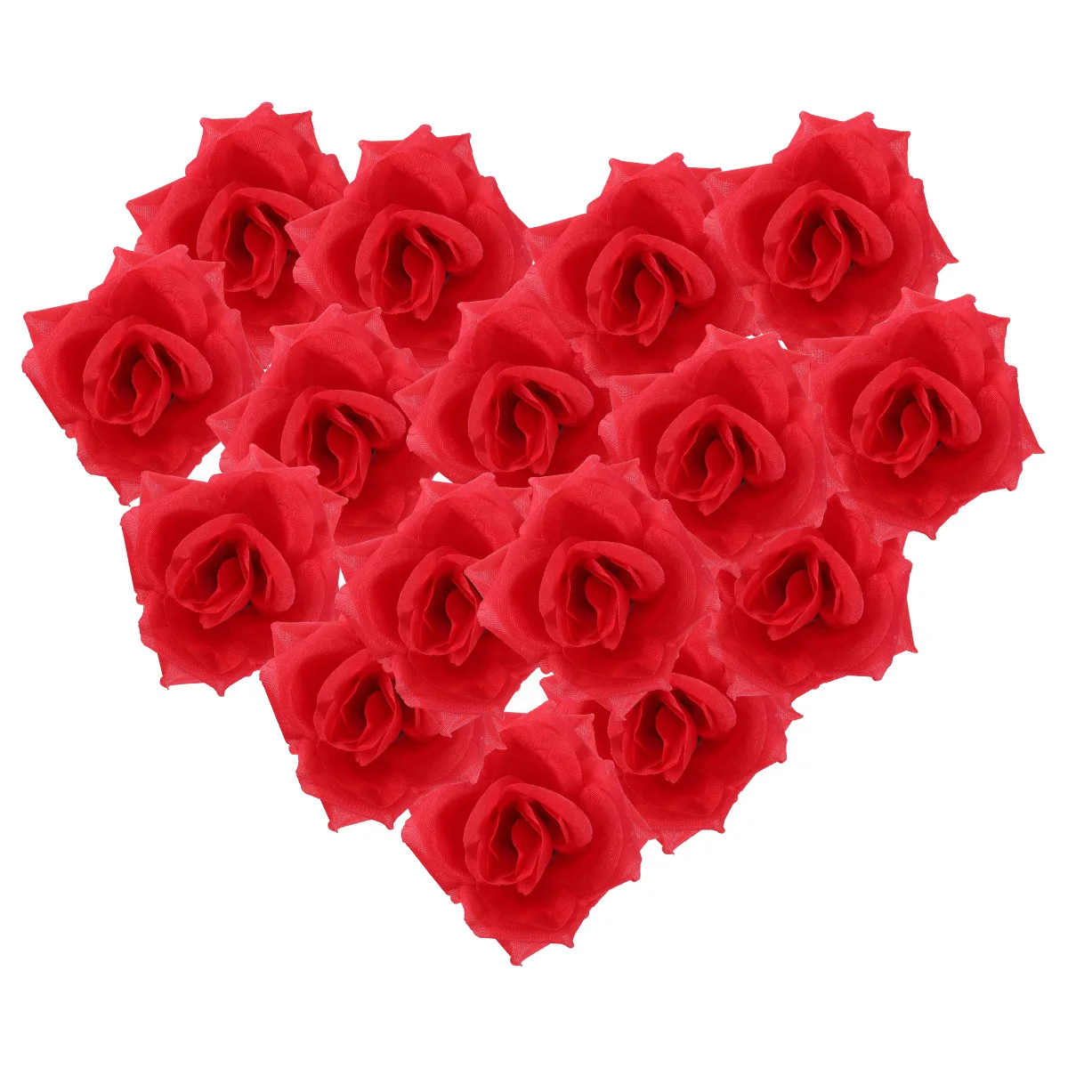 

60pcs Artificial Rose Heads 8Cm Pink Silk Wedding Decoration Flower For Party Home Event Decor Craft Lifelike Floral Arrangement