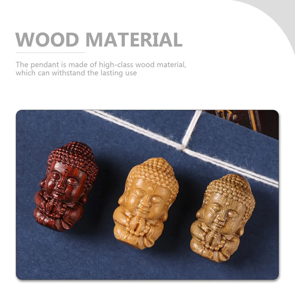 

Spiritual Decor Buddha Statue Bracelet Ornaments Bag Hanging Charm Sandalwood Decoration