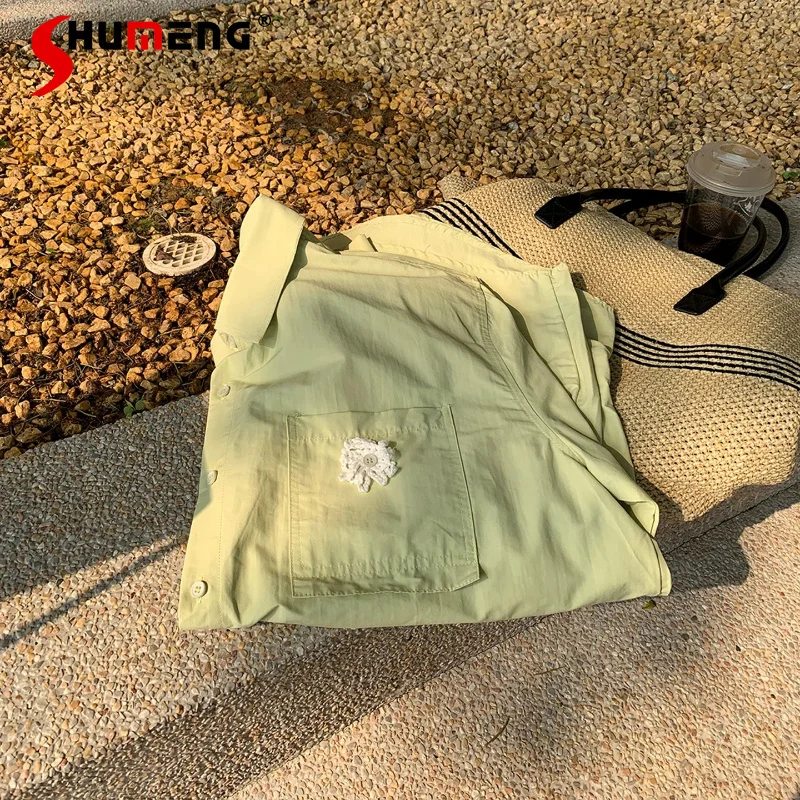 

Fashion Simple Design Chic Shirts Men's 2026 Summer New Long-sleeve Solid Color Shirts Trendy Loose Comfort Color Matching Coats