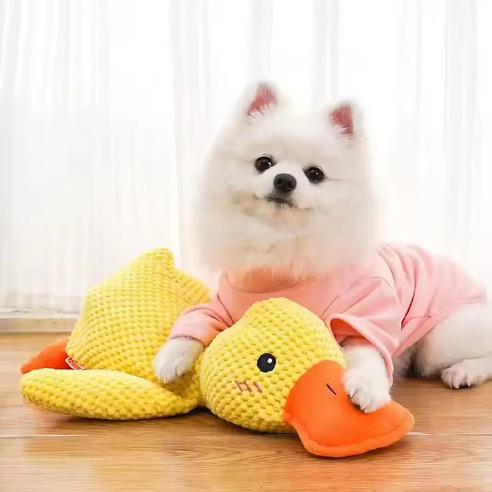 Little Duck Dog Toy Quacking Pet Toys For Small Dog Puppy Molar Chew Toy Fun Interactive Plaything Dog Supplies