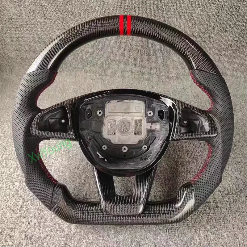 For Benz W176 W204 W205 W213 GLC GLE450 C200 C300 C63 C450 E63 A45 A250 (No Vibration) 100% Real Carbon Fiber Steering Wheel