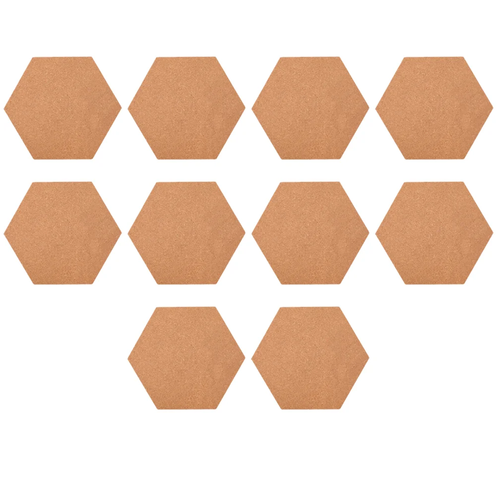 10 Pcs Hexagonal Plank Thumbtacks Poster Boards Boarders Bulletin Memo Cork Photo Wall Message Box Office