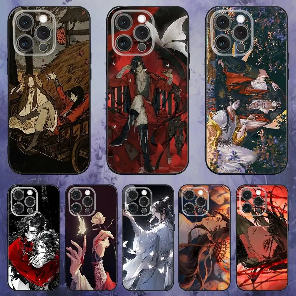 

H-Heaven officials blessing Phone Case For iPhone 17,16,15,14,13,12,Pro,Max,Plus,E,SE4,Air,Mini Black Soft Box