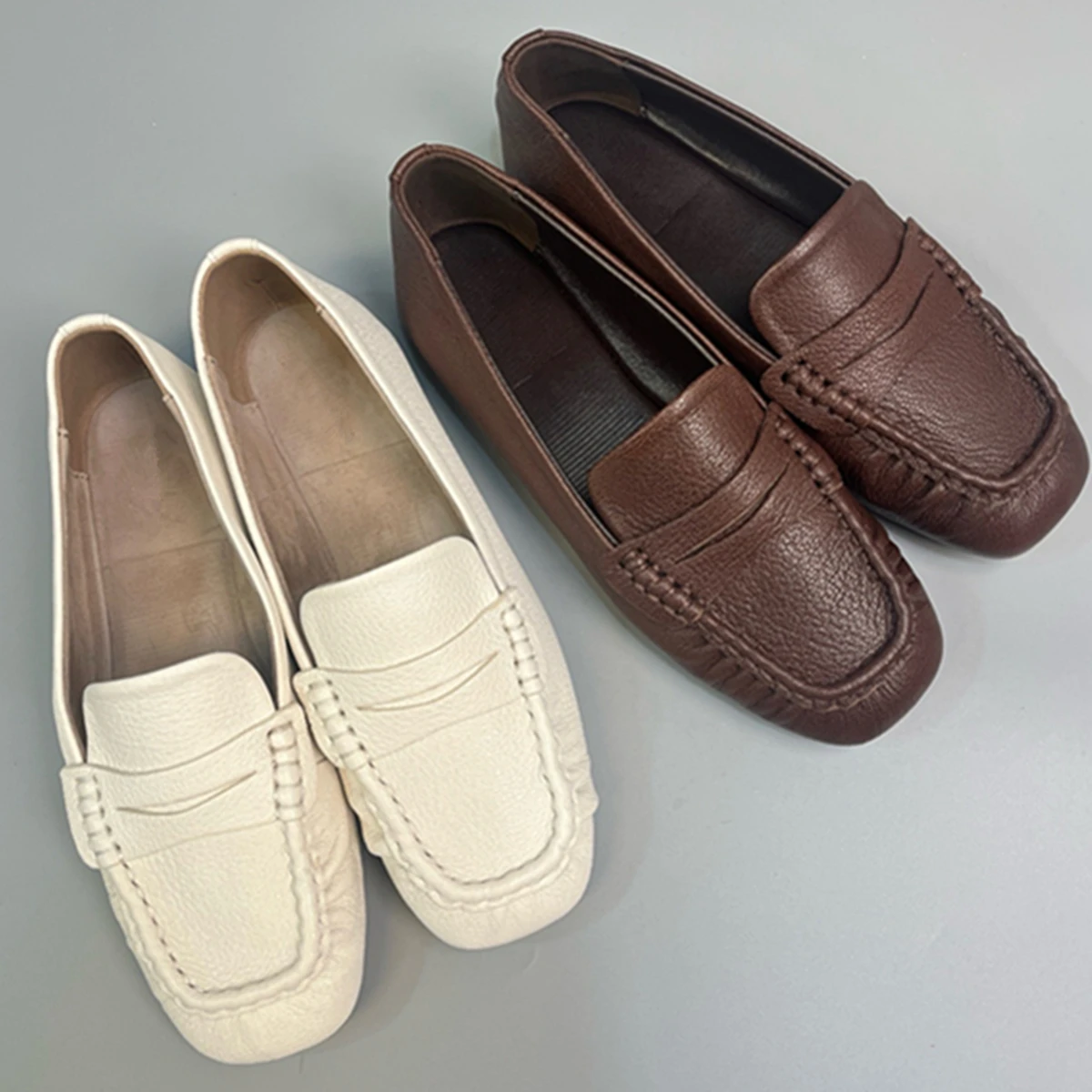 

Jenny & Dave, французские модные офисные женские кожаные удобные лоферы, минималистичные туфли без шнуровки ручной работы высшего качества на плоской подошве