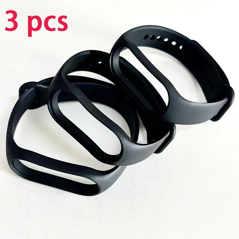3 pezzi cinturino in silicone per Mi Band 7 6 4 5 3 9 braccialetto Xiaomi Mi Band cinturino sportivo cinturino di ricambio accessori Smartwatch