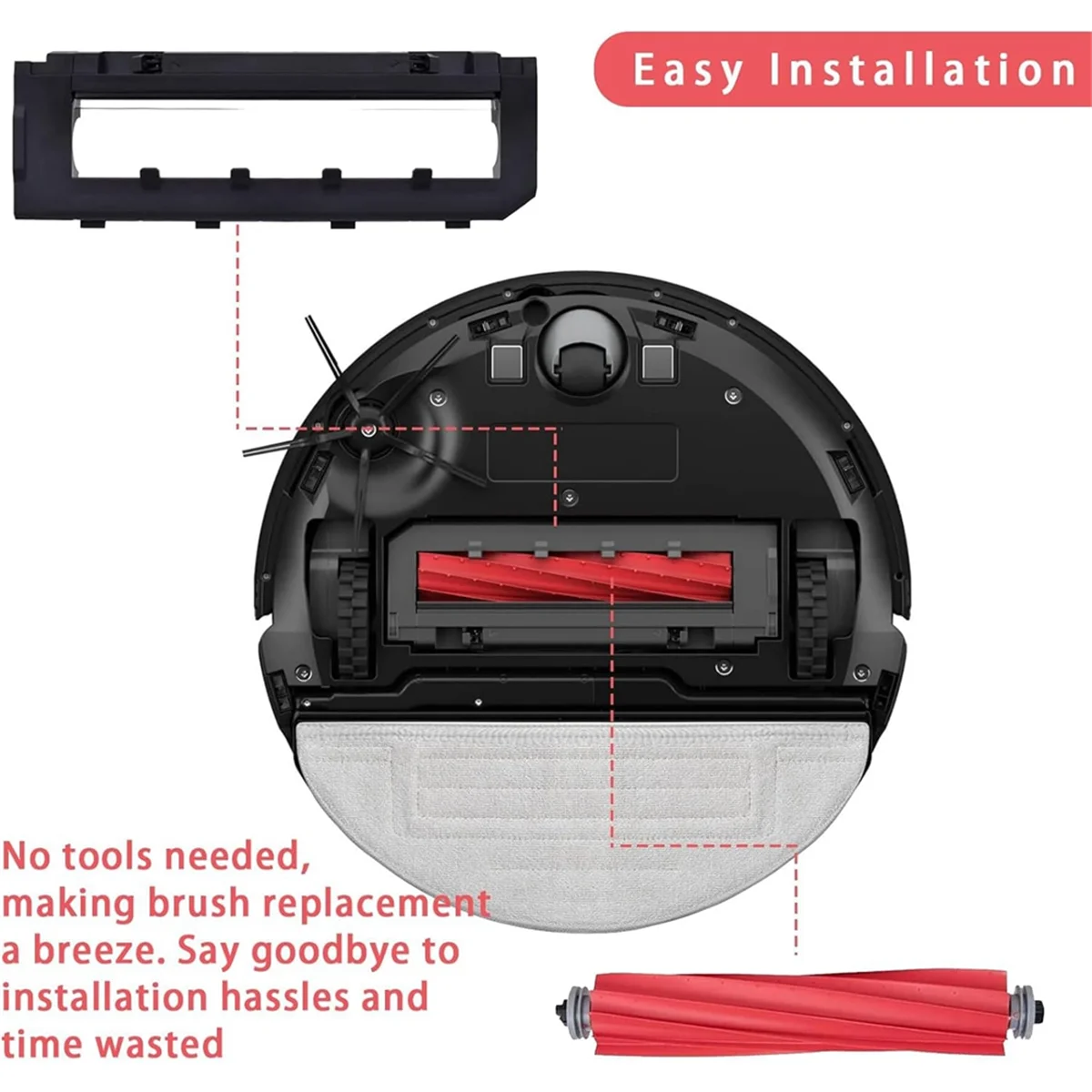 Основная щетка и крышка FZFZ для S7 Max Ultra, S7, S7+, S7 MaxV, S7 MaxV Plus, S7 MaxV Ultra, , , , Max, Max+