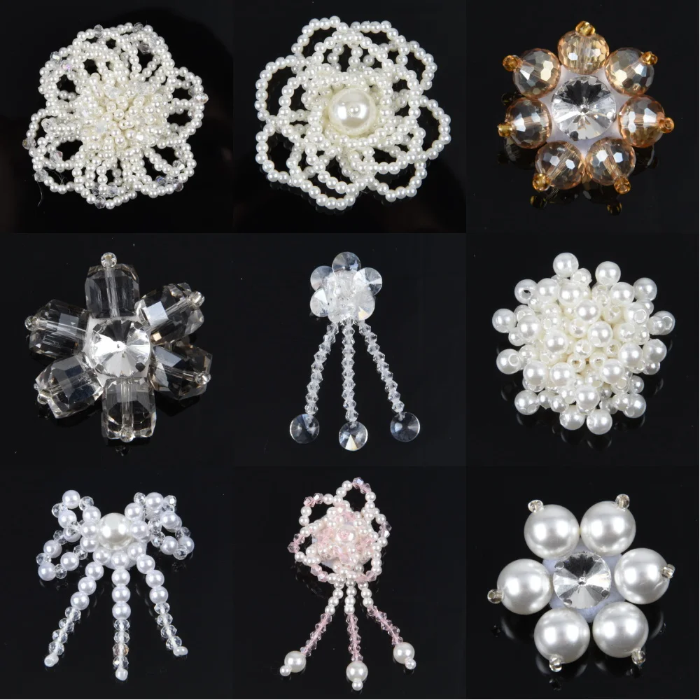 Abalorios de Metal con diamantes para zapatos, 1 piezas, decoración brillante para zapatos, flor, regalo para niña y mujer