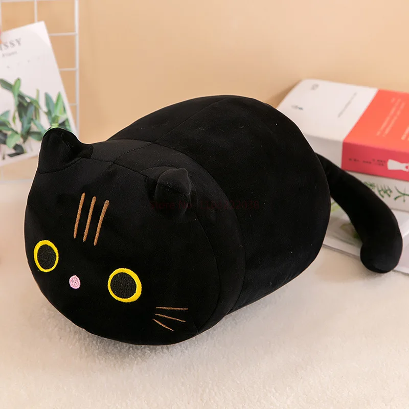 Plush Cat Toy Soft Cute Brown Stuffed Animal Cat Pillow Kids Students Toys Gifts Birthday For Lovers Gift Children Home Textile