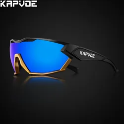 KAPVOE Bike Cycling Glasses Men MTB Bicycle Cycling Sunglasses UV400 Women Outdoor Sport Eyewear Driving Hiking camping Goggles