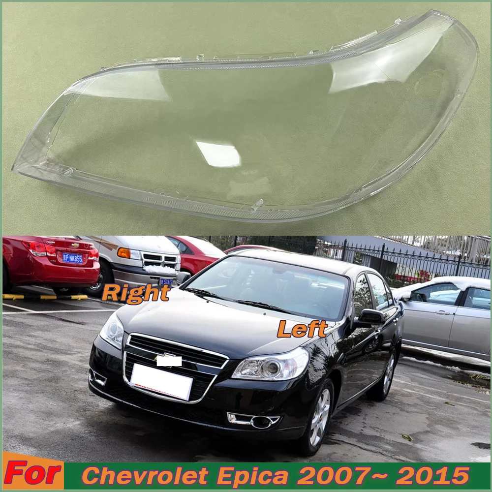 

For Chevrolet Epica 2007~ 2015 Headlight Cover Transparent Lampshade Lamp Case Headlamp Shell Plexiglass Replace Original Lens